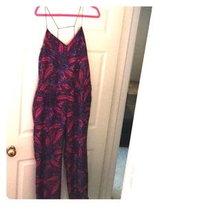 NWOT J Crew Midnight floral silk jumpsuit size 12